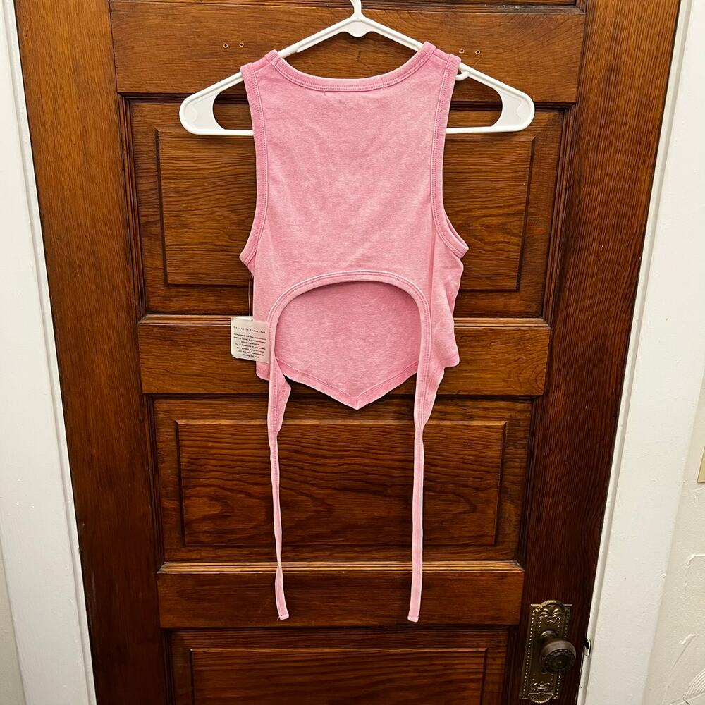 Altar'd State Tie Back Tank Top Pink size XS Women's $35 NWT's - Picture 9 of 13